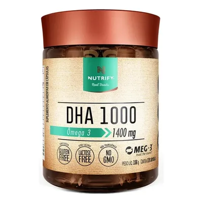 Nutrify Dha 1000 - Ácidos Graxos Ômega 3 - 120 Cápsulas
