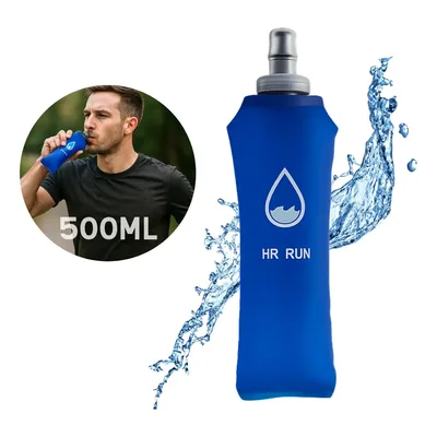 Garrafa Corrida Dobrável Flexível Soft Silicone Bike Água