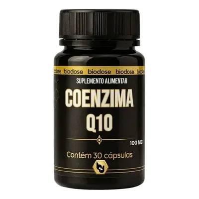 Coenzima Q10 100% Pura 100mg Por Porcao 30 Capsulas Biodose
