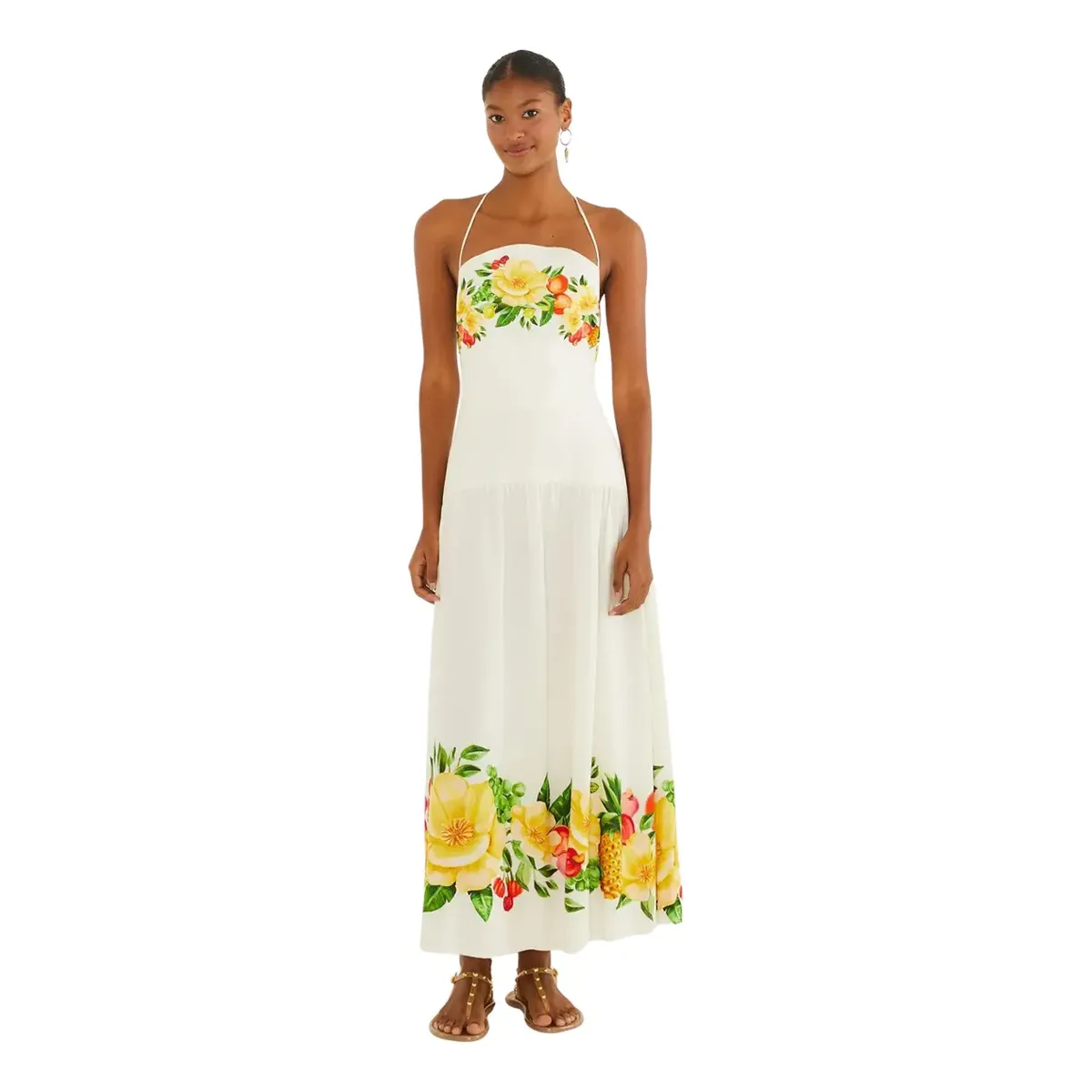 Vestido Longo Farm Rio Floral Picnic