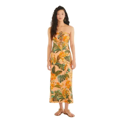 Vestido Farm Rio Flor Canto Dos Pássaros