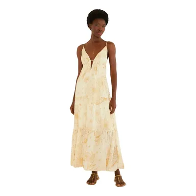 Vestido Longo Farm Rio Jardim Místico Estampado Gg