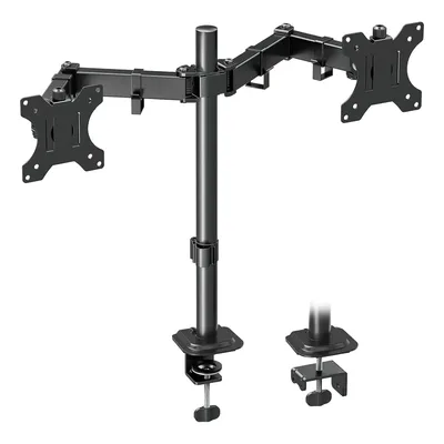 Suporte Braço Articulado Duplo Fixa Mesa Vesa Para Monitores