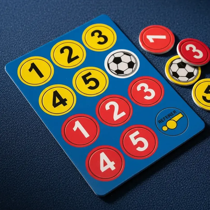 Imãs Magneticos Peças Jogadores Numerados Prancheta Tatica