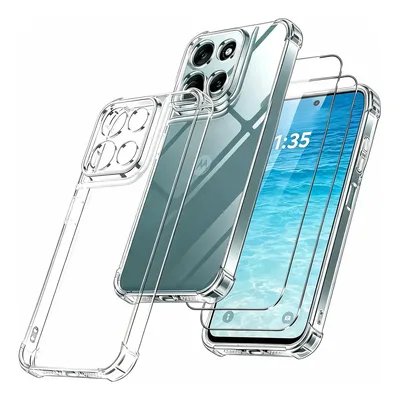 2película Capa Capinha Anti Impacto Para Motorola Moto G56