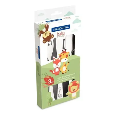 Kit Infantil Colher Garfo/faca Personalizados Tramontina 3pç