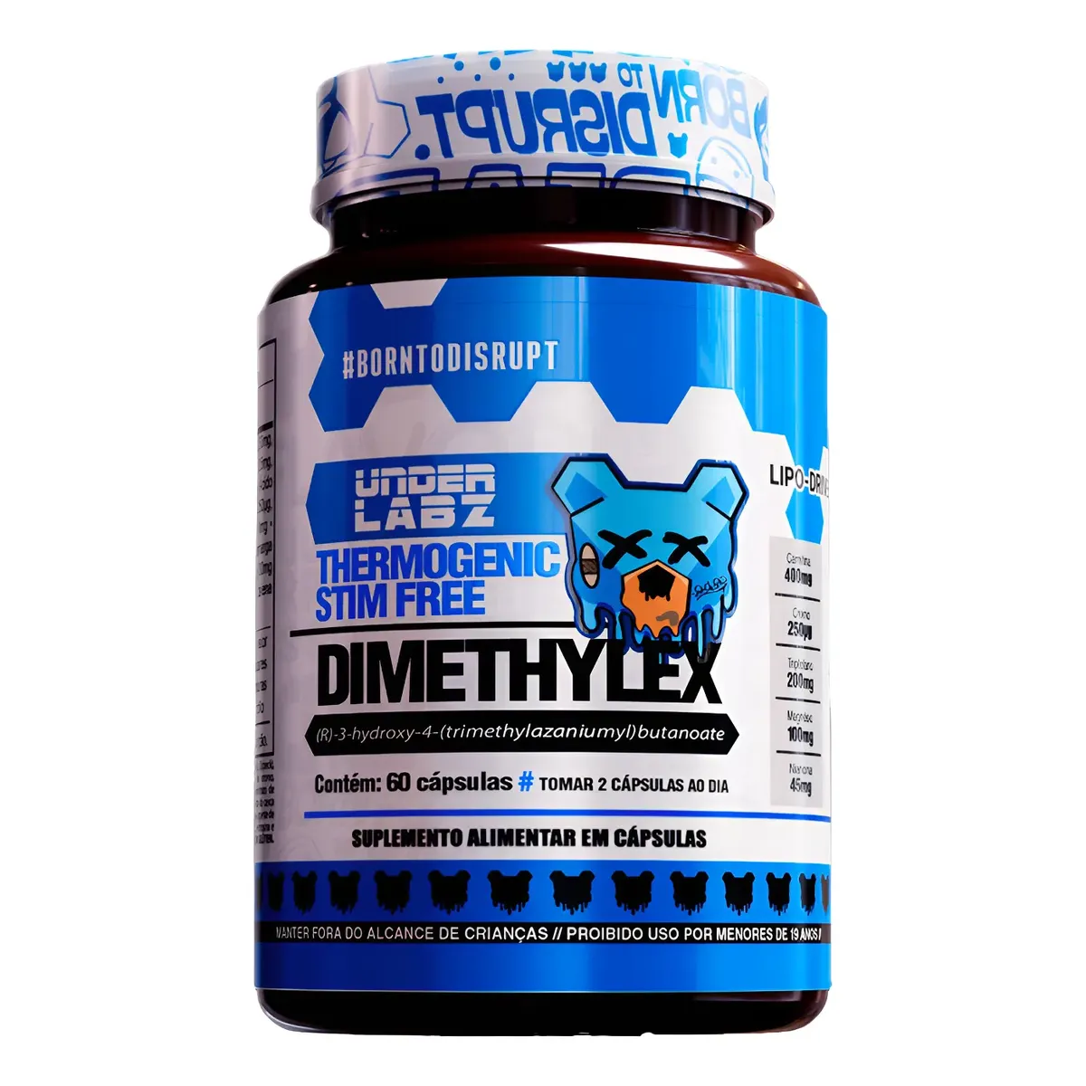 Dimethylex Stim Free Under Labz S/ Cafeína L Carnitina Cromo
