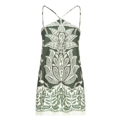 Vestido Farm Rio Curto Céu De Arara Verde