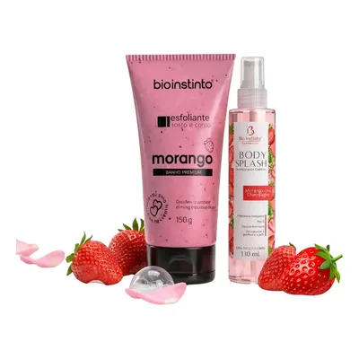 Kit Body Splash Alta Fixação + Esfoliante Corpo 150g Bio Ins