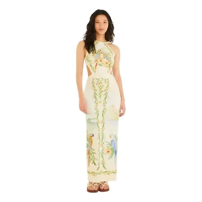 Vestido Farm Rio Midi Estampado Respiro De Rio