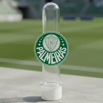 10 Tubetes Personalizados Lembrancinha Palmeiras Futebol Tag