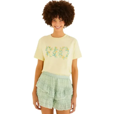 Tshirt Fit Farm Rio Tulipa Rio Amarelo Júlia