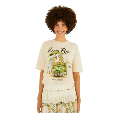 Tshirt Média Farm Rio Carrinho De Coco