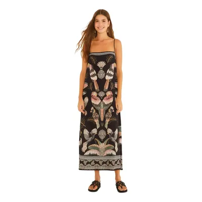 Vestido Longo Farm Rio Recanto Dos Passaros