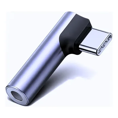 Adaptador Tipo C P/ Fone P2 3,5mm Com Dac Hi-fi 90 Graus