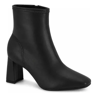 Bota Feminina Cano Baixo Ankle Boot Salto Bloco Original