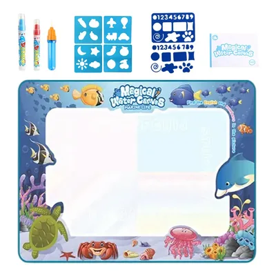 Tapete Mágico Infantil Colorir Pintura Para Brinquedo Azul-escuro