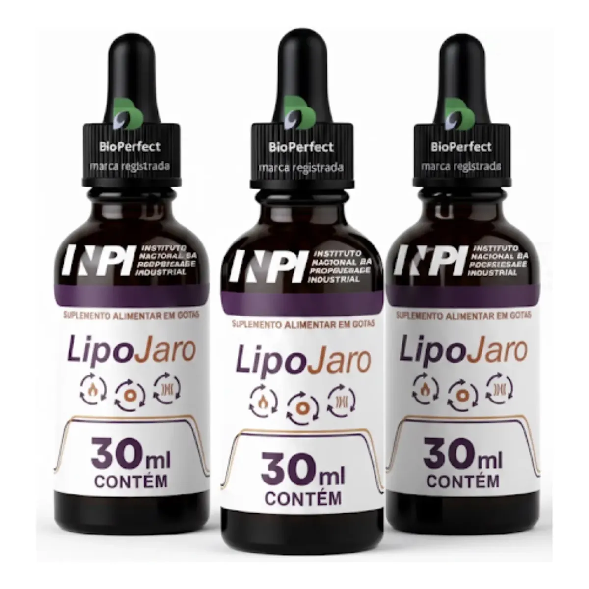 3 Lipojaro Queima Gordura Rápida Inibidor De Apetite Total M