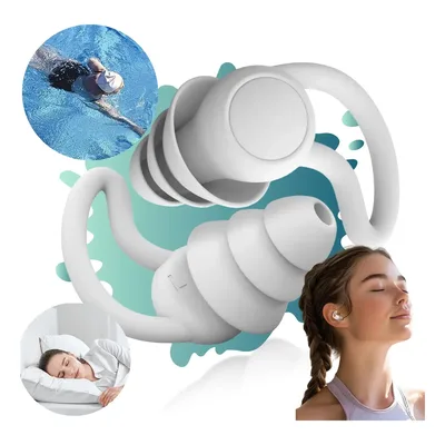 Tampão Ouvido Dormir Silicone Anti-ronco Natação 40db
