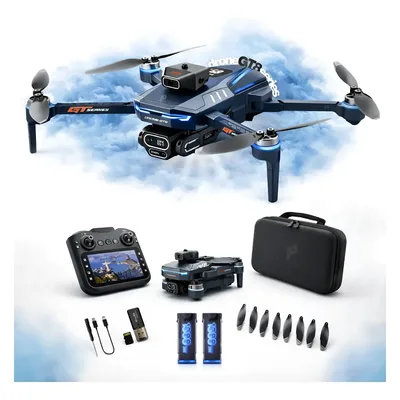 Drone Gt8 Max 4k Dobrável Com Tela E Fpv 5g 2 Bateria + Bag