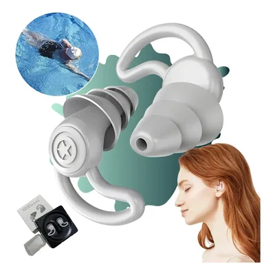 Tampão Ouvido Dormir Silicone Anti-ronco Natação 40db