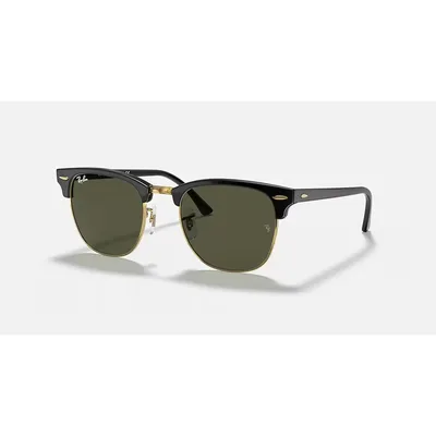 Óculos De Sol Ray-ban Rb3016/s Clubmaster W0365 Preto Polido