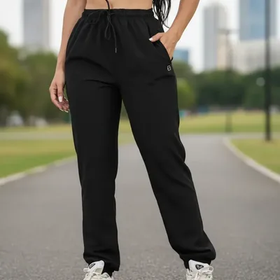 Calça Feminina Jogger Poliéster Com Elastano