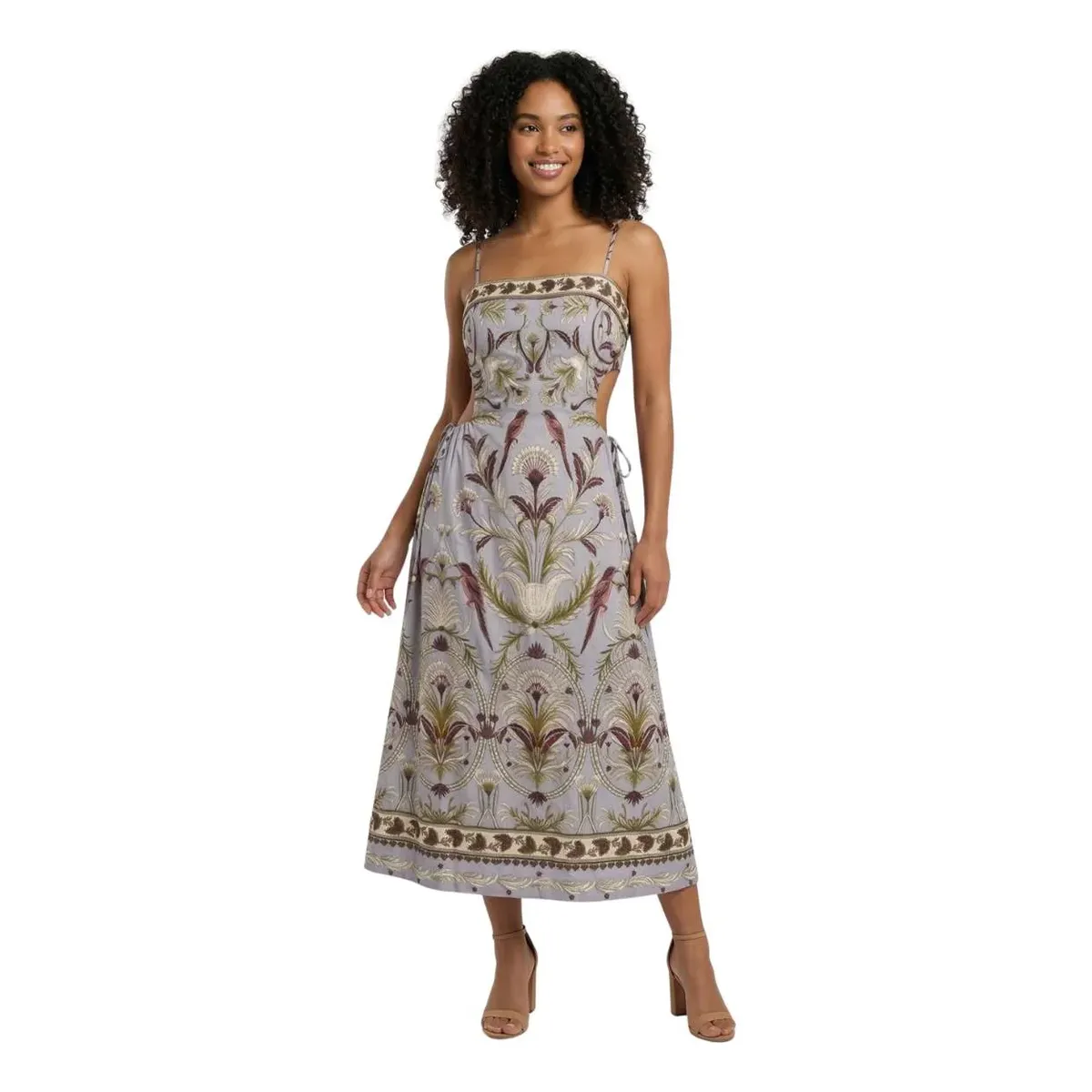 Vestido Midi Farm Rio Jardim Louise