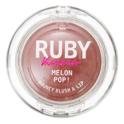 Blush - Ruby Kisses - Melon Pop - Lip Bouncy Multifuncional