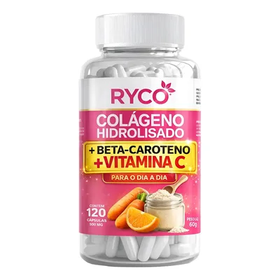 Colágeno Hidrolisado Com Vitamina C E Beta-caroteno 120 Cáps