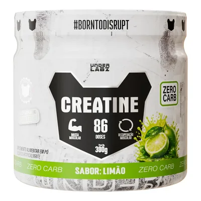 Creatina Born To Disrupt 100% Pura Under Labz Zero Carb 300g