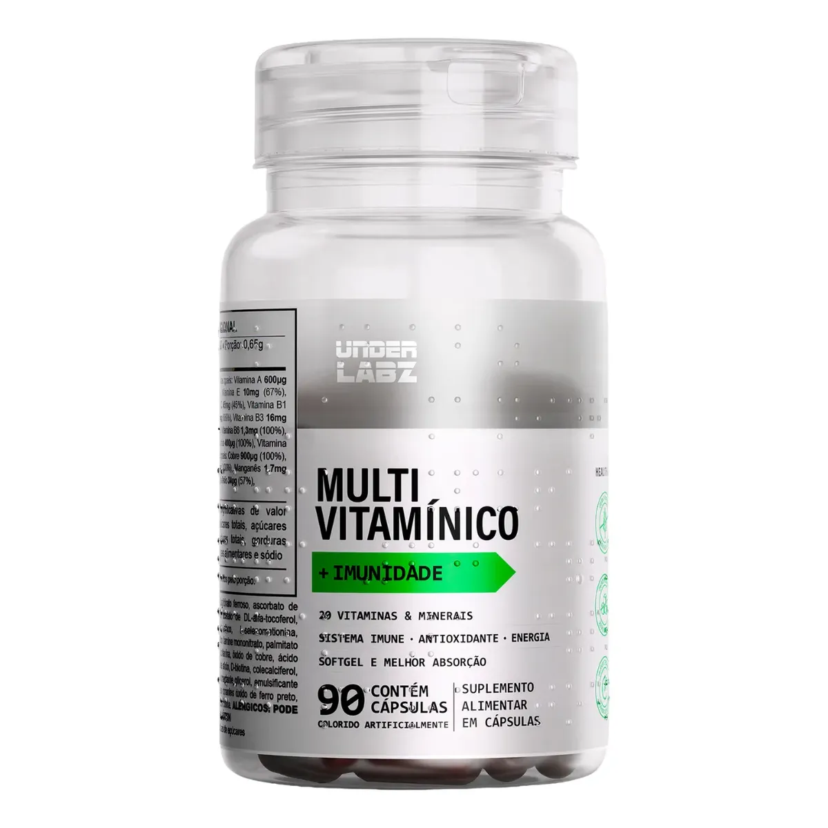 Multivitaminico Under Labz Vitamina B12 Óxido De Zinco Cobre