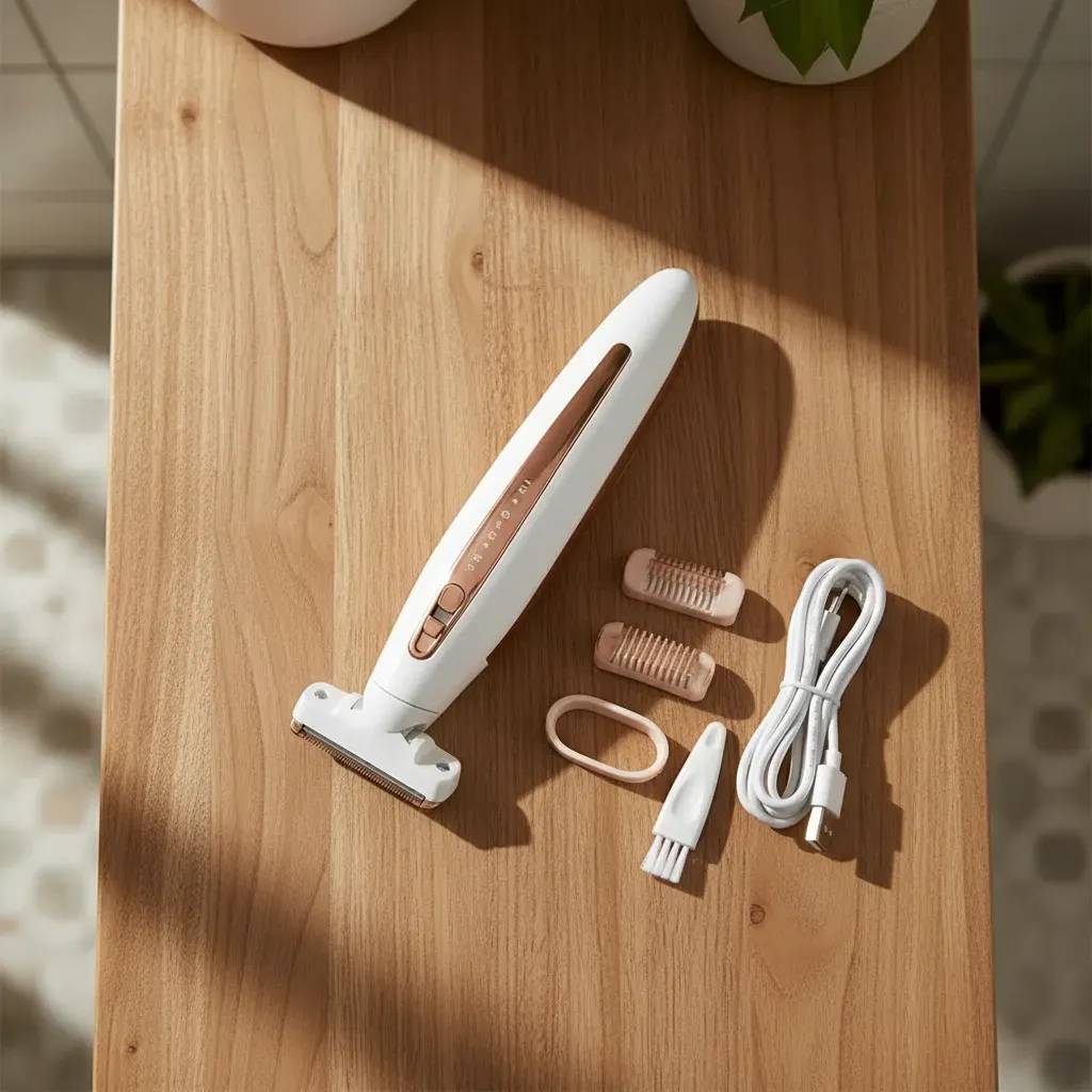 Aparador De Pelos Feminino Elétrico Recarregável Usb Indolor