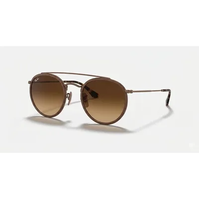 Óculos De Sol Ray-ban Rb3647n Double Bridge Cobre Marrom
