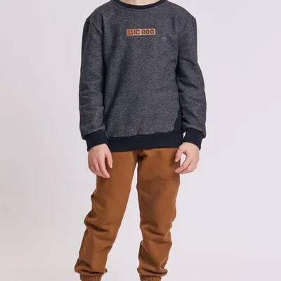 Conj Infantil Blusão Moletom Jogger Moletom Flanelado Lucboo