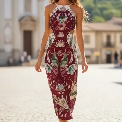 Vestido Midi Farm Rio Milena