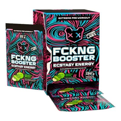 Display Fckng Booster Under Labz Pré Treino Cafeína Arginina