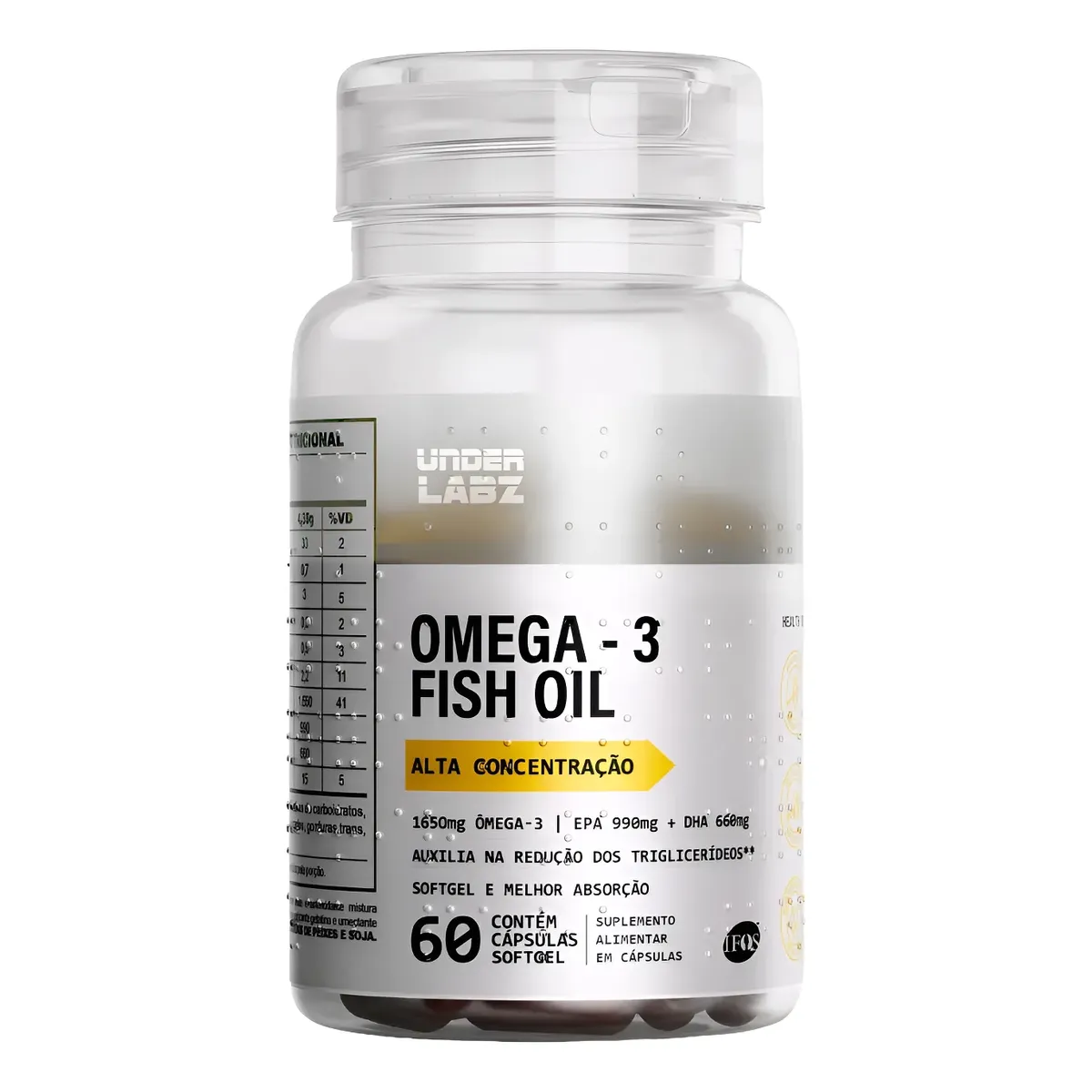 Ômega 3 Fish Oil Ifos Epa 990mg Dha 660mg 60 Cápsulas