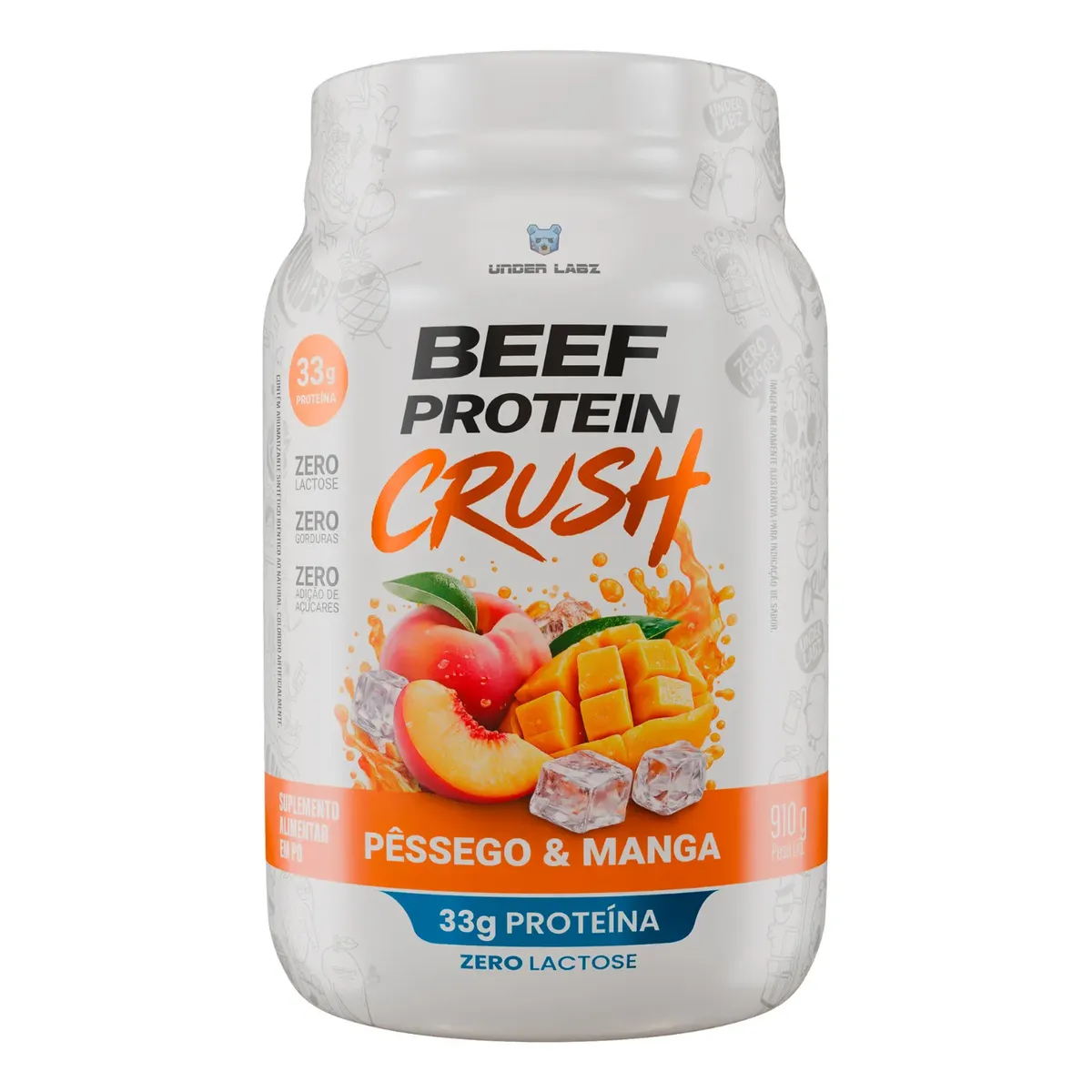 Beef Protein Crush Under Labz Whey Isolado Hidrolisada Carne