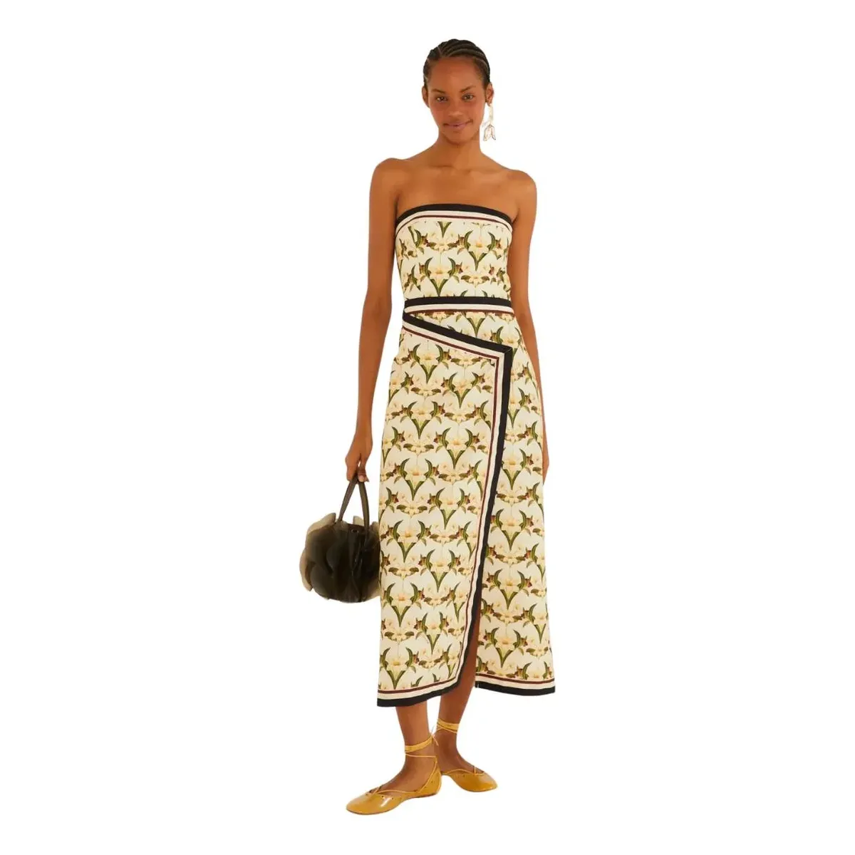 Vestido Cropped Farm Rio Lenço Polina