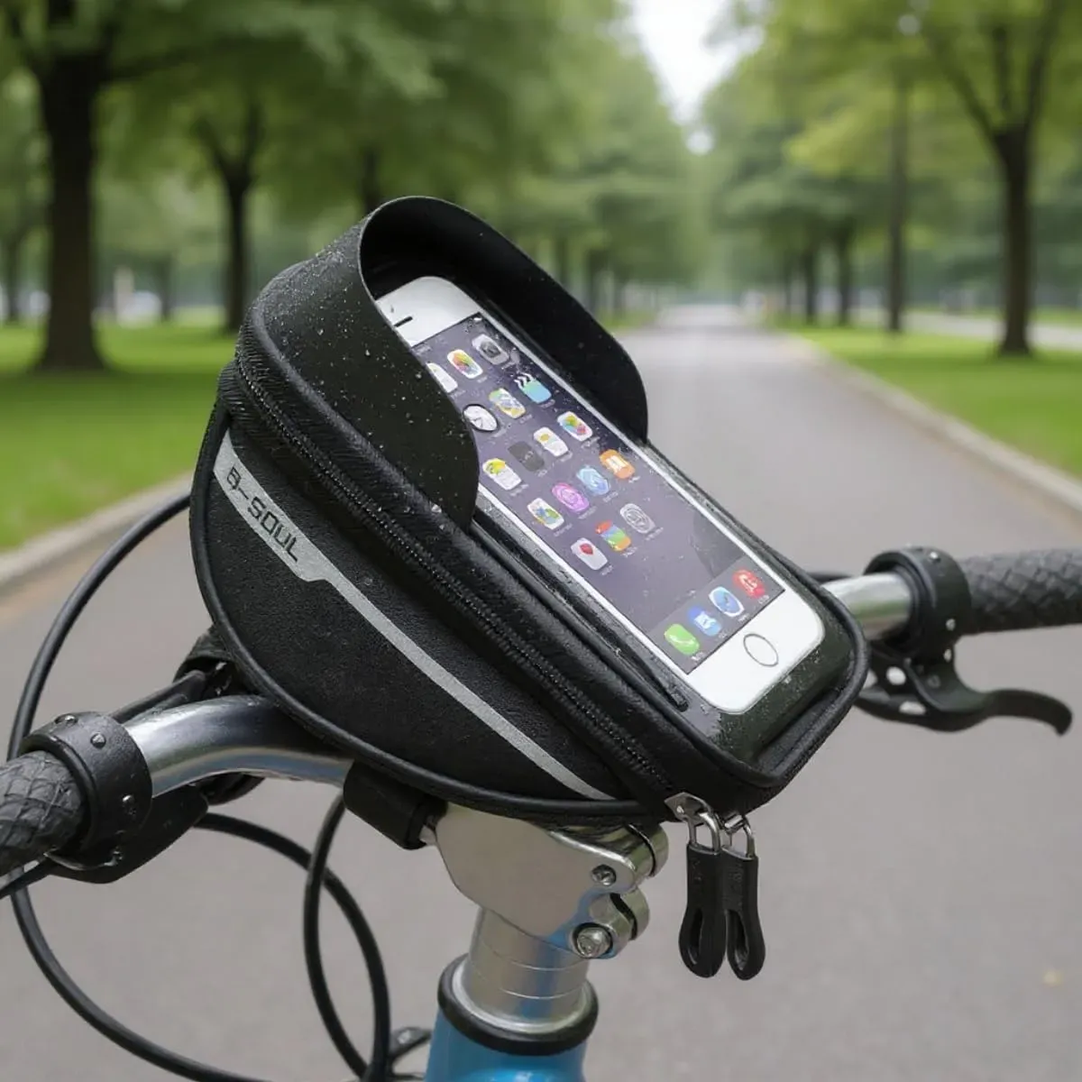 Bolsa Guidão Bicicleta Impermeável Suporte Bike Celular