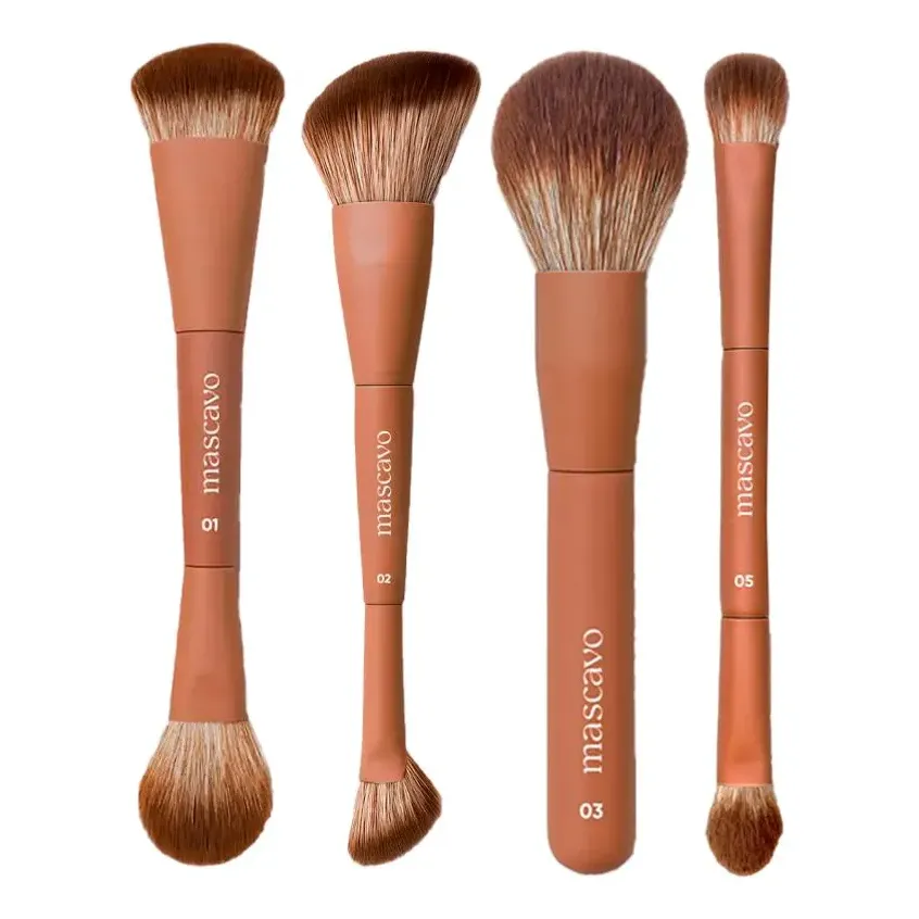 Kit Mascavo Pro Series Pincel De Maquiagem 4 Produtos