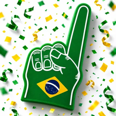 Dedo De Espuma Brasil Brasileiro Eleição 26 Votação Voto