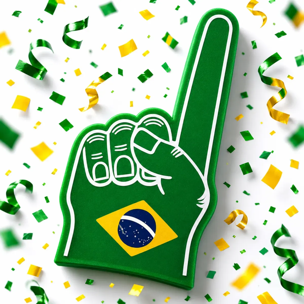 Dedo De Espuma Brasil Brasileiro Eleição 26 Votação Voto