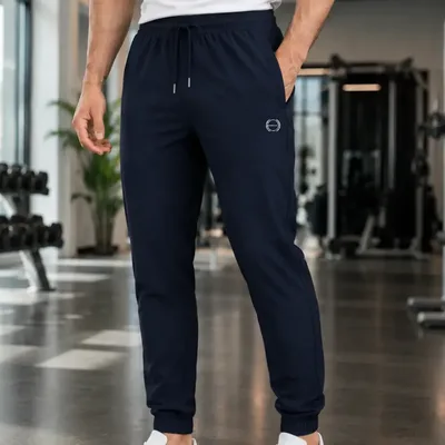 Calça Masculina Esportiva Fitness Slim Fit Elastano E Tactel