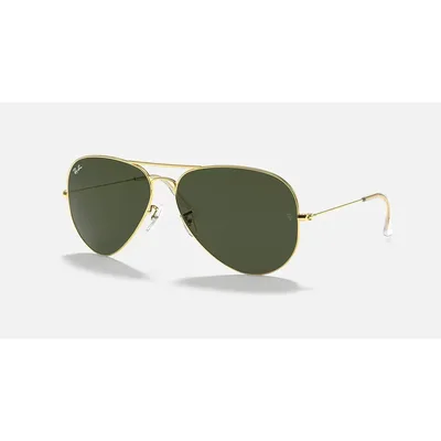 Óculos De Sol Ray-ban Aviador Rb3025 L0205 Dourado Verde