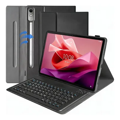 Capa Capinha + Teclado Para Lenovo Tab P12 12.7 Pol Militar