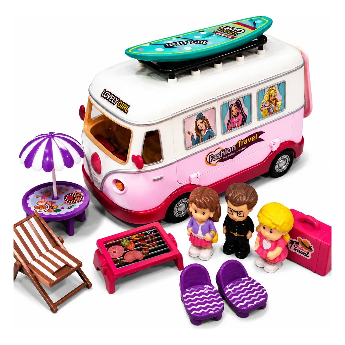 Veículo Infantil Camper Dos Sonhos Faz De Conta Trailer