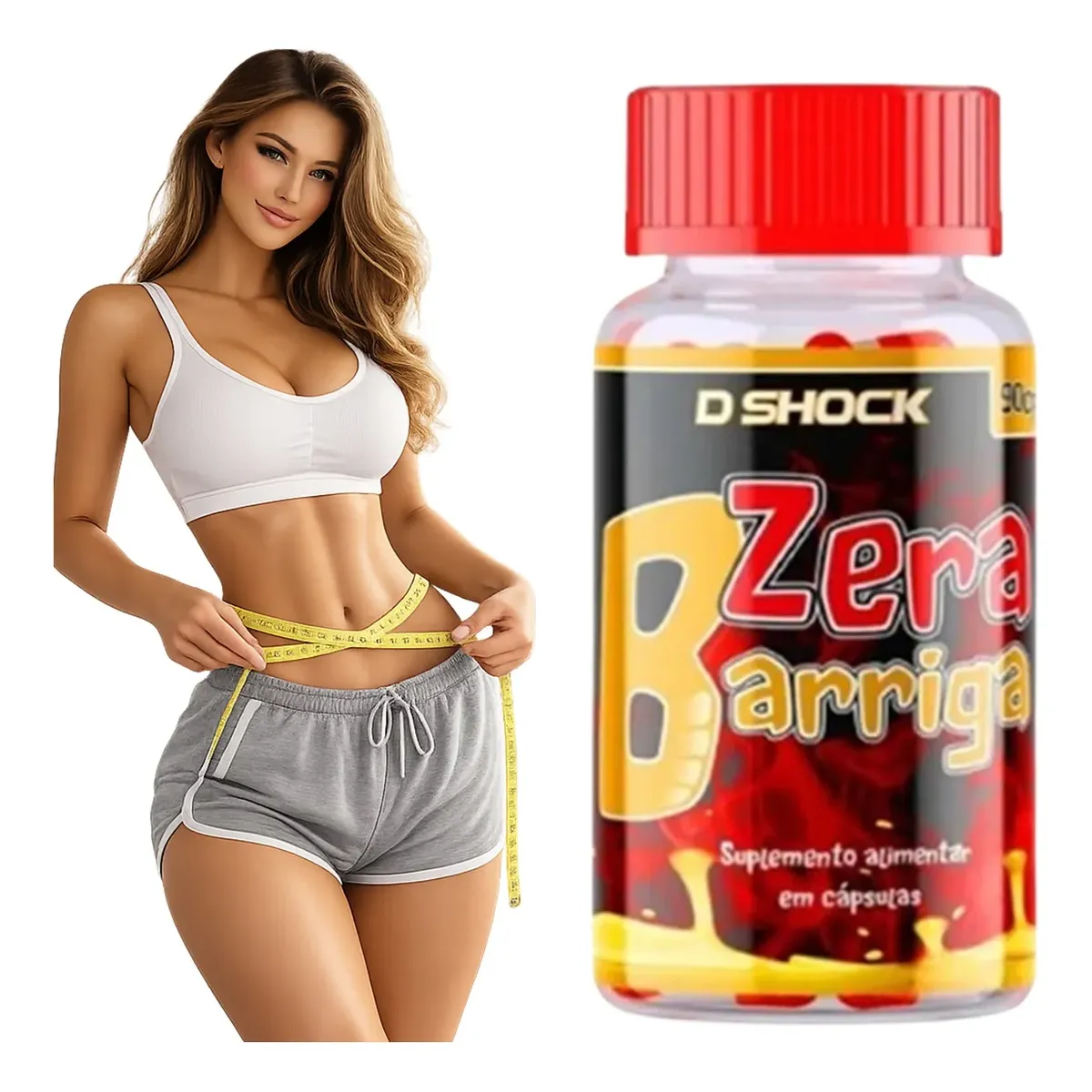 Emagrecimento Rapido Zera Barriga 60 Caps - Envio Imediato