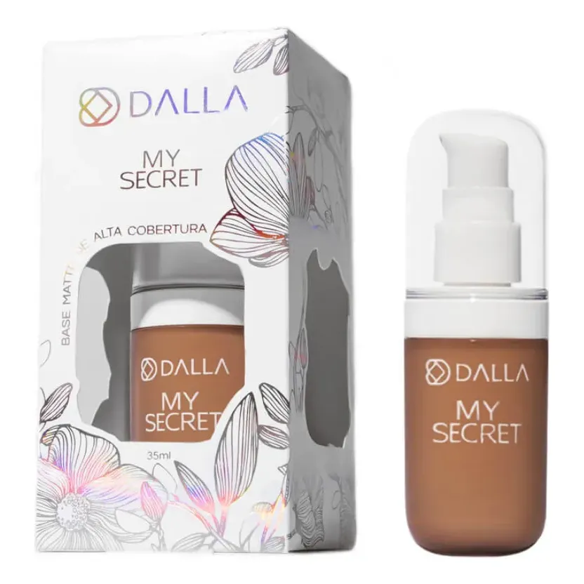 Base Líquida - Dalla - My Secret - Alta Cobertura Matte 35ml